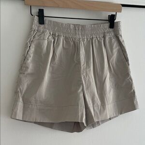 Everlane High Waist Light Gray Women's Shorts